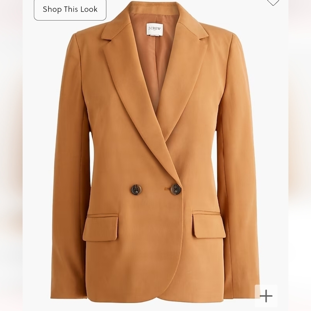 New JCREW Twill Double Breasted Blazer Size 4 - Picture 2 of 13